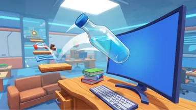 Jumping Bottle 3D - Play on the-freakcircus.com